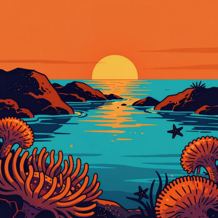 Tidepool Anemones