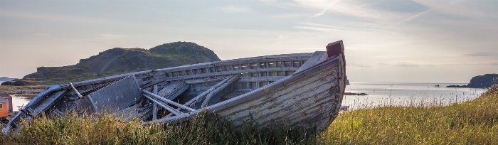 Lukeys Boat - Newfoundland art print