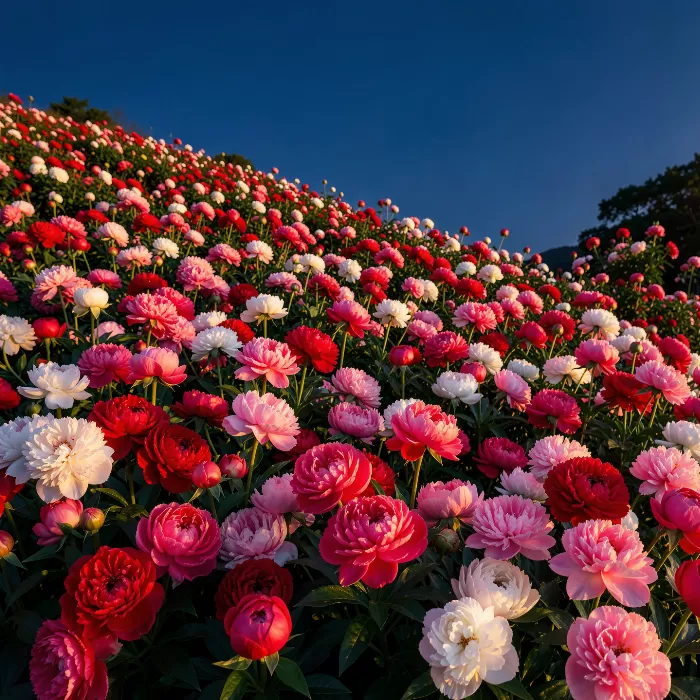 Peony Hillside