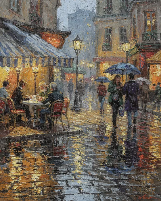 Rainlit Terrace