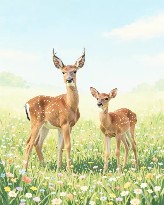 Doe And Fawn