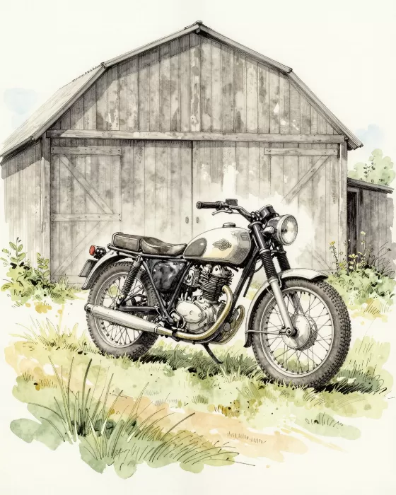 Rustic Motorcycle