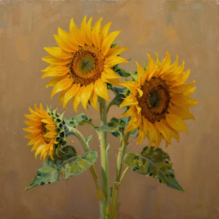 Sunflower Trio