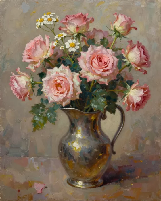 Pewter Roses