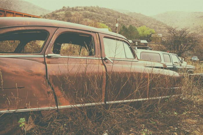Desert Graveyard - Newfoundland art print