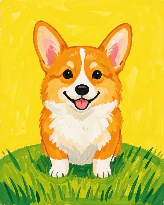 Happy Corgi