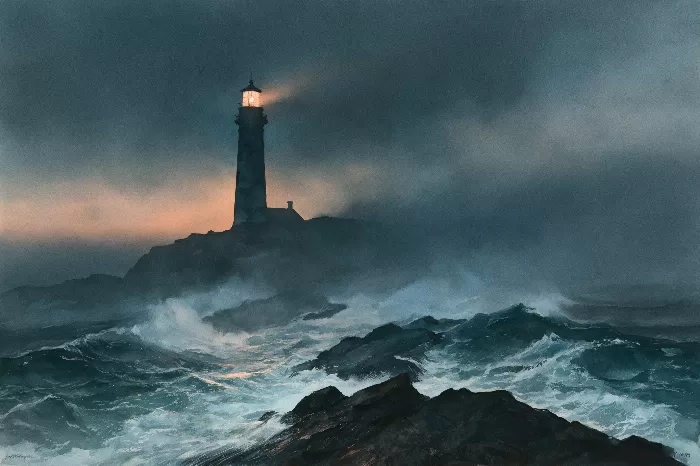 Misted Shore