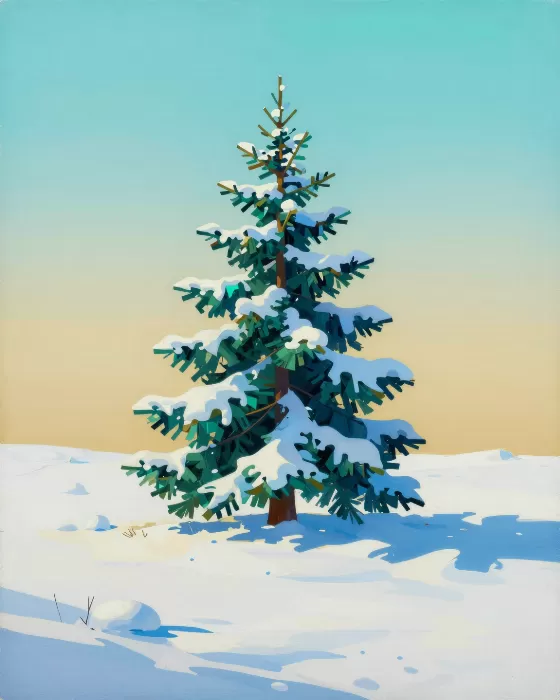 Faceted Evergreen