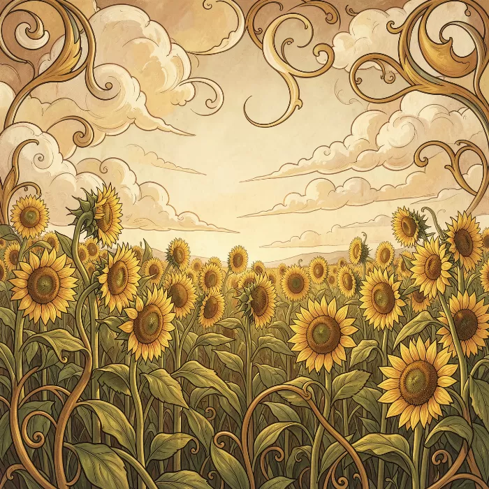 Sunflower Arabesque