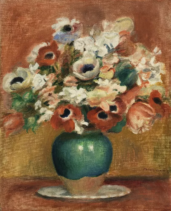 Flowers Fleurs 1885 by Pierre-Auguste