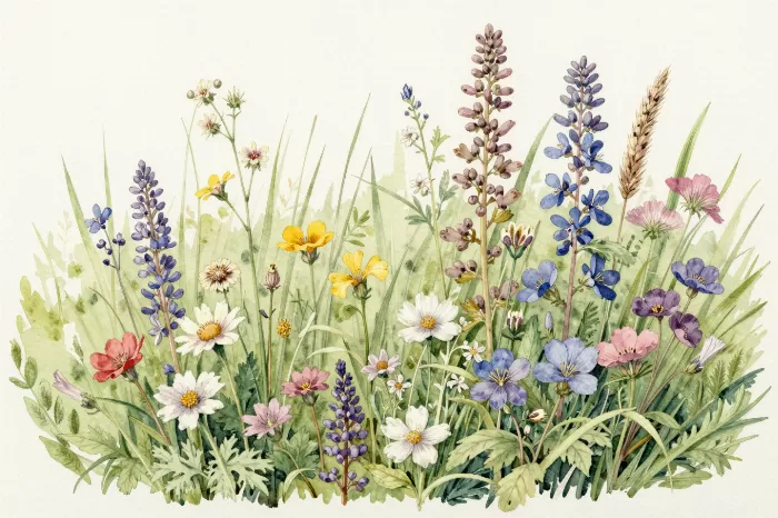 Wildflower Grasses