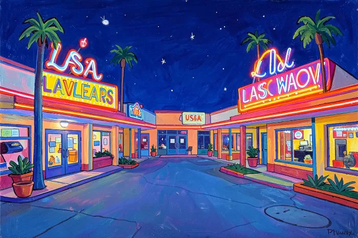 Neon Courtyard