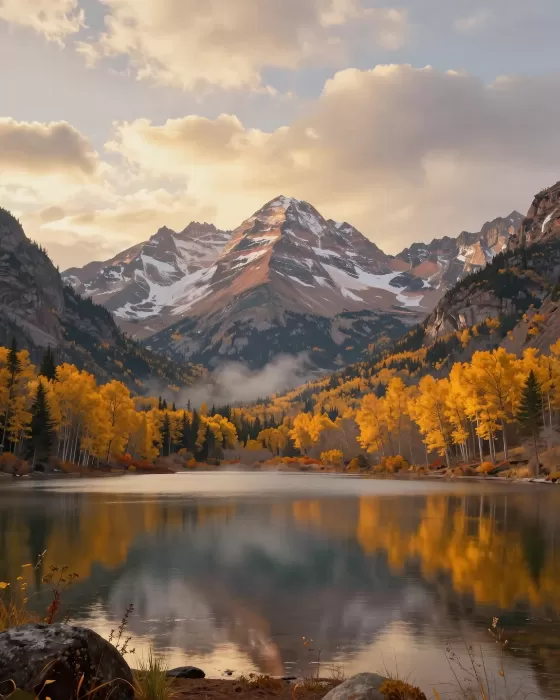 Misty Aspens