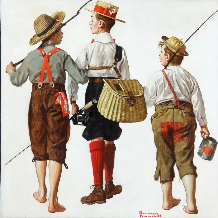 Norman Rockwell Fishing Trip