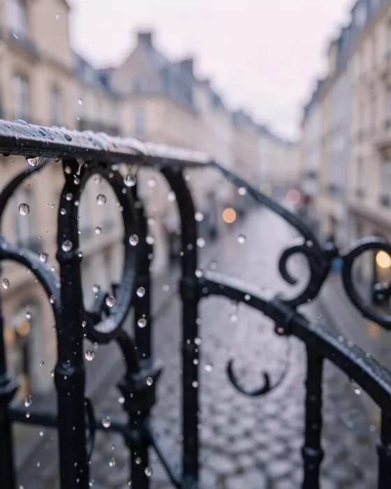 Balcony Raindrops