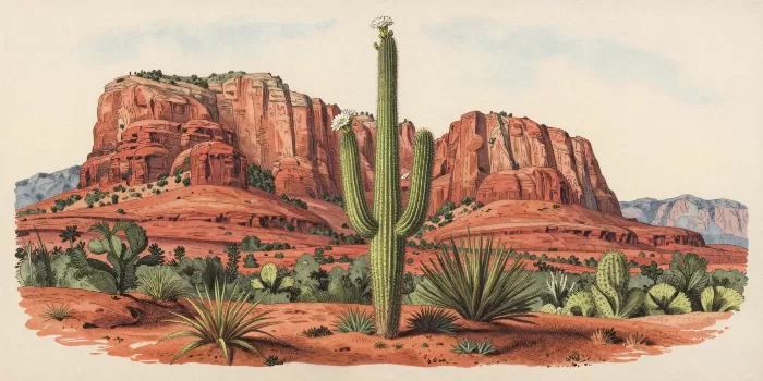 Red Rock Saguaro