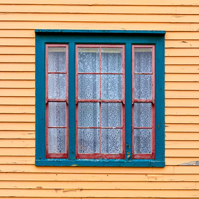 The Old Window Square - Newfoundland art print