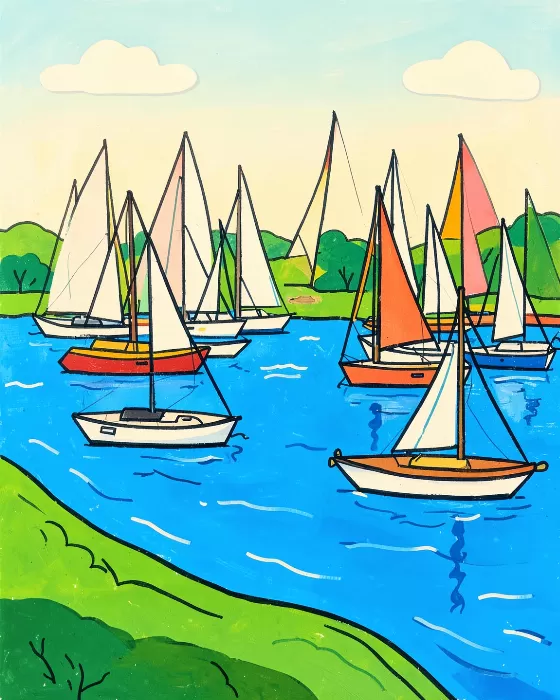 Harbour Sailboats