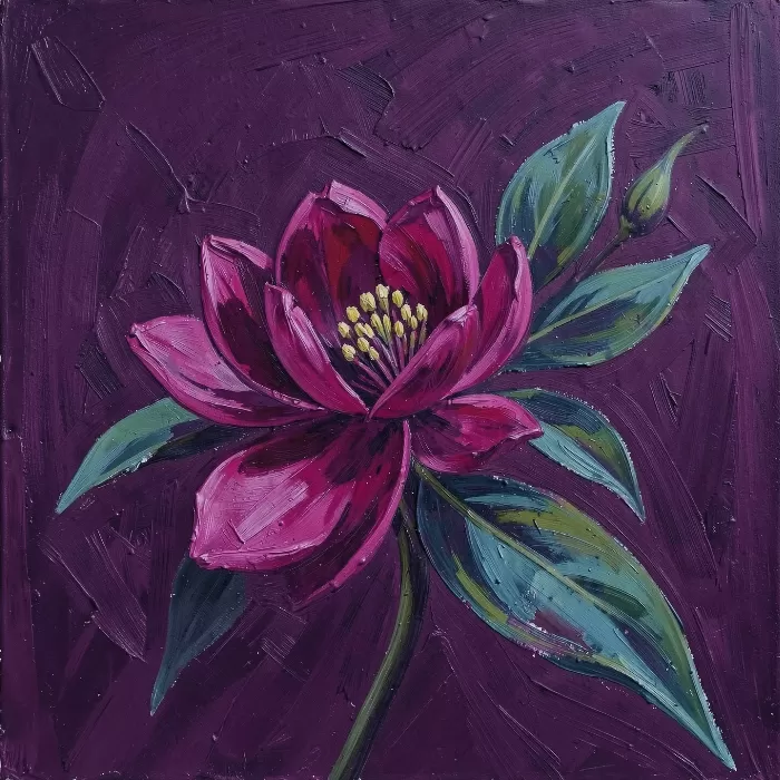 Plum Camellia
