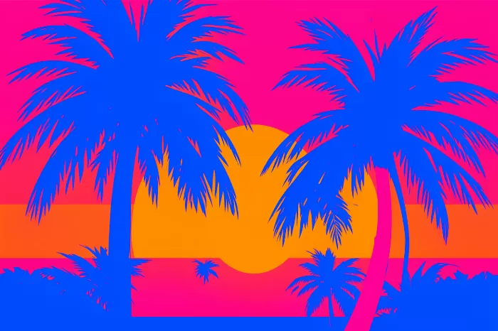 Neon Palms