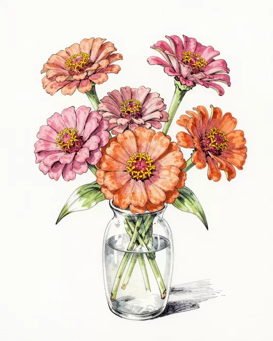 Zinnia Glass