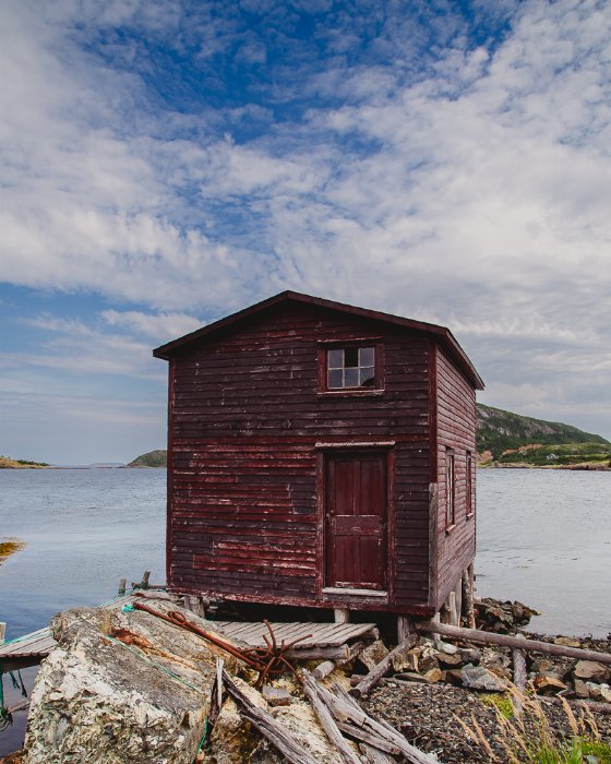Salvage Stage - Newfoundland art print