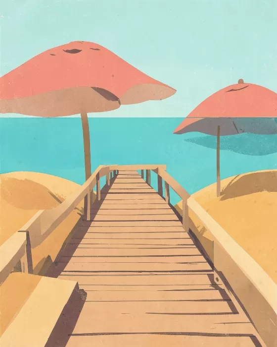 Coral Parasols