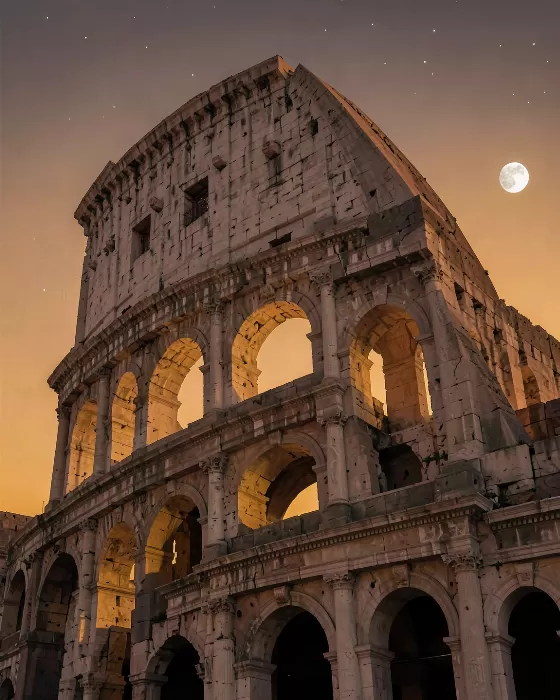 Moonlit Stonework