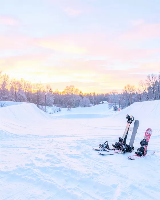 Snowboard Sunrise