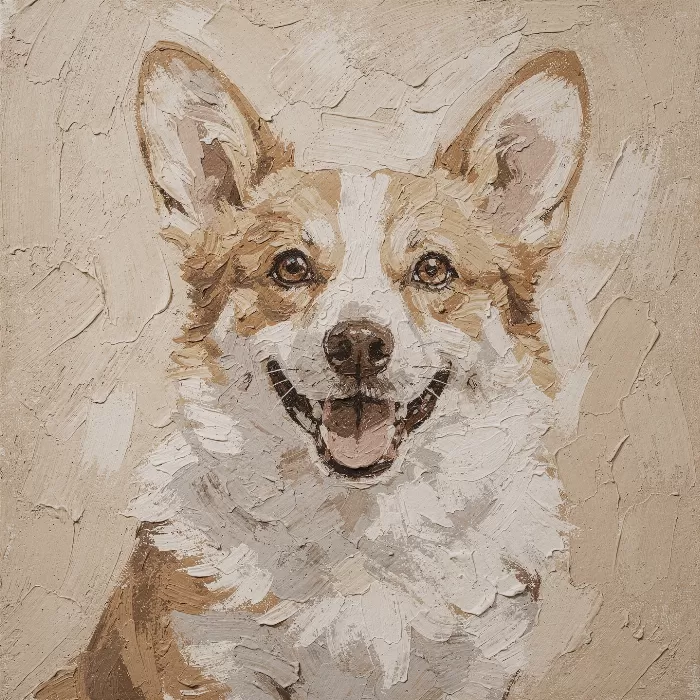 Textured Corgi