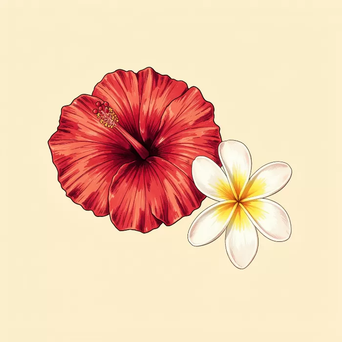 Hibiscus Plumeria