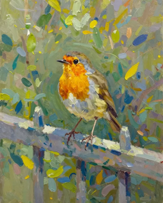Sunlit Robin