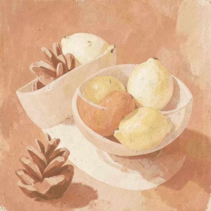 Terracotta Pinecones
