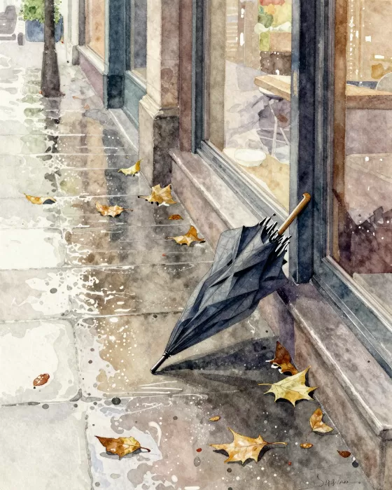 Rainy Pavement