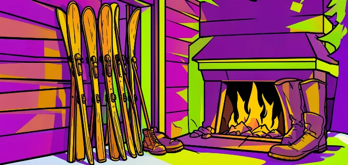 Cabin Fireplace