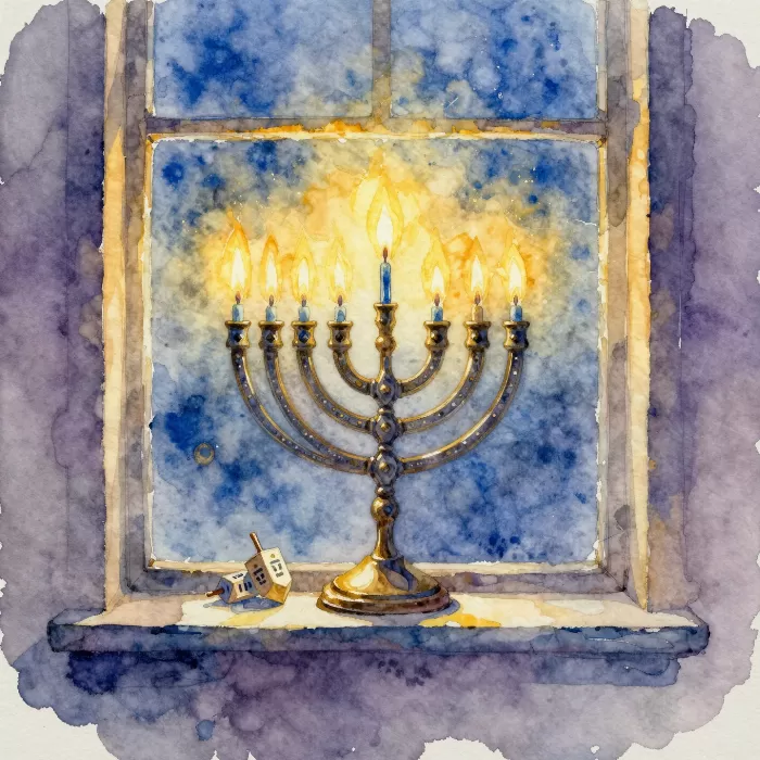 Hanukkah Window