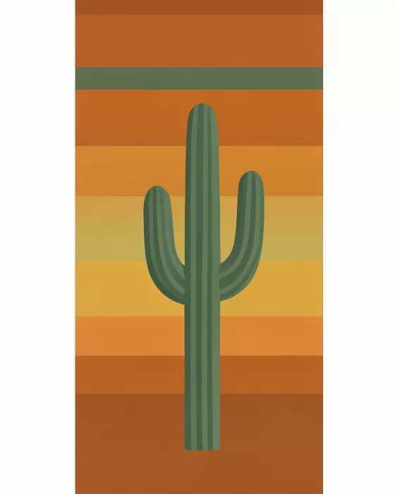 Retro Saguaro