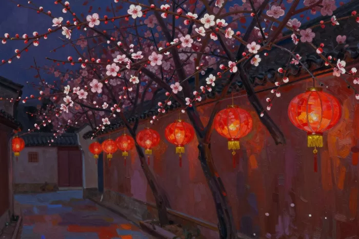 Plum Lanterns