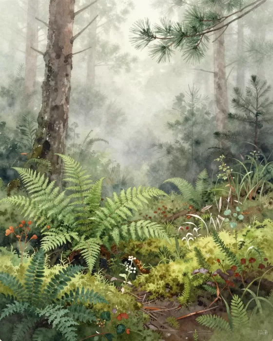 Misty Undergrowth
