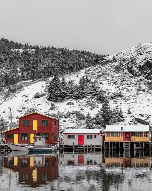 Winter Harbour - Newfoundland art print
