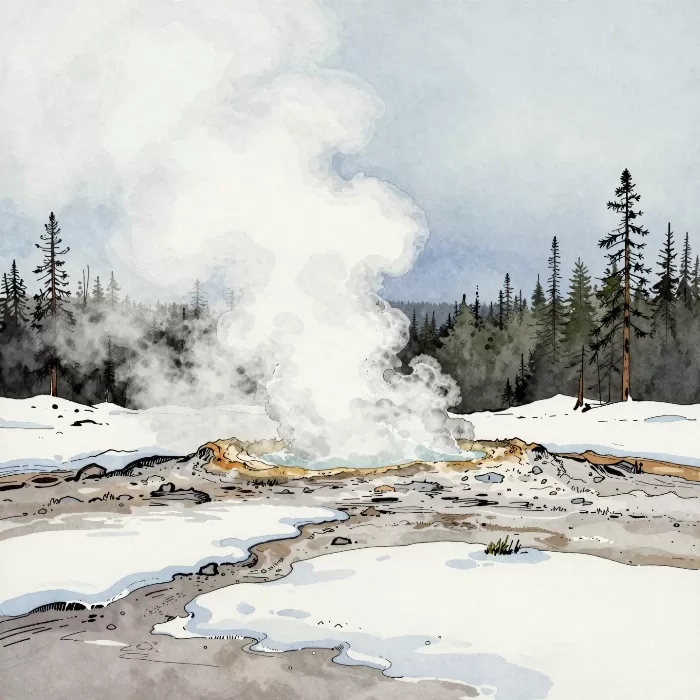 Frozen Geysers