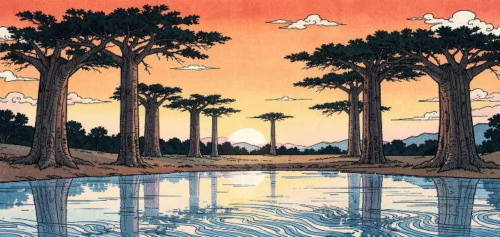 Baobab Sunset
