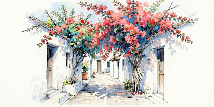 Bougainvillea Steps