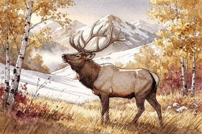 Bugling Elk