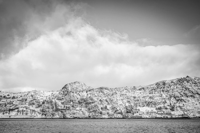 Battery December Snow - Newfoundland art print