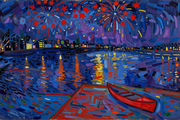 River Fireworks