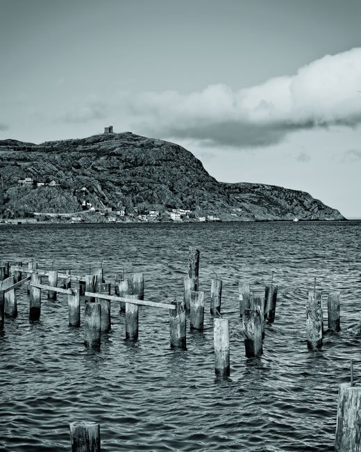 Finger Docks BW - Newfoundland art print