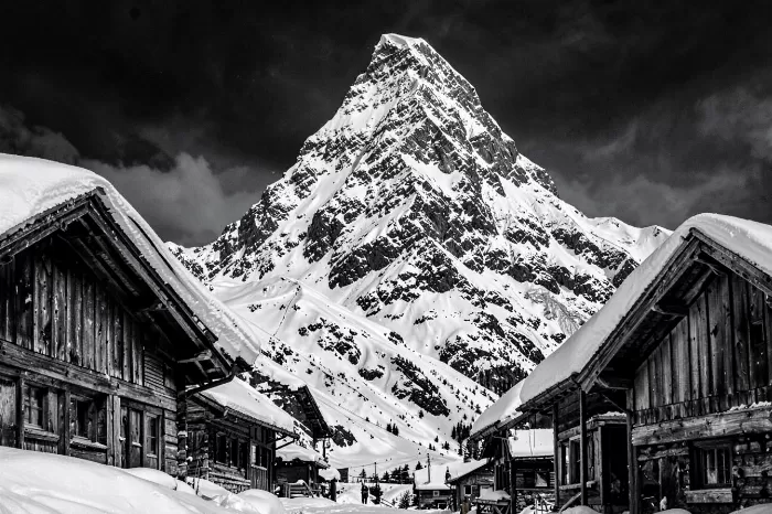 Snowy Facades