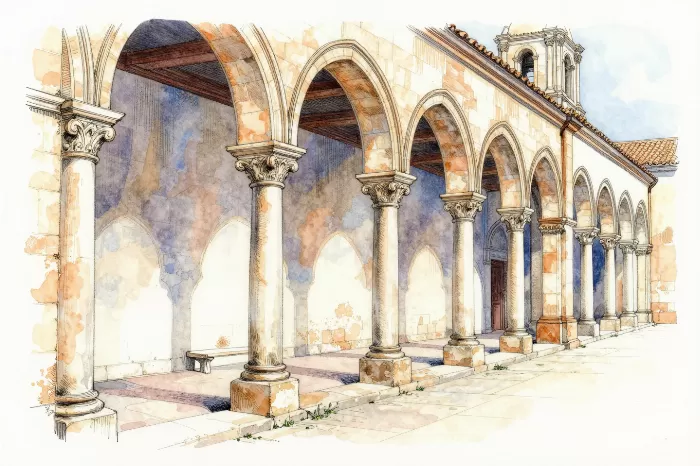 Sunlit Cloister