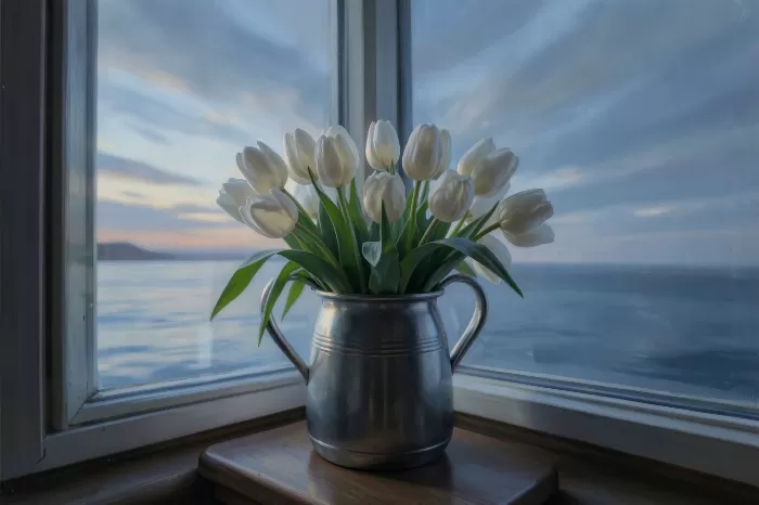 Tulips Pewter